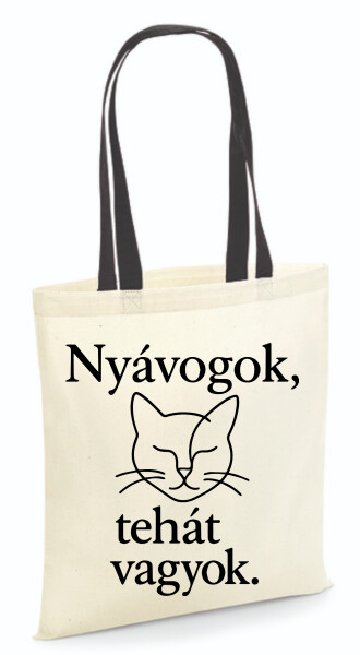 Vászontáska - színes fülű 