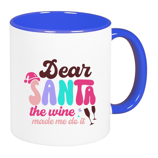 Színes fülű és belsejű bögre