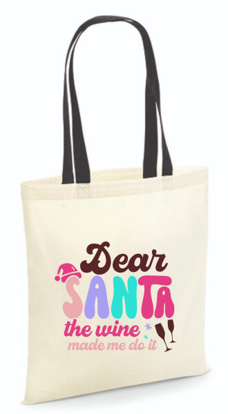 Vászontáska - színes fülű 