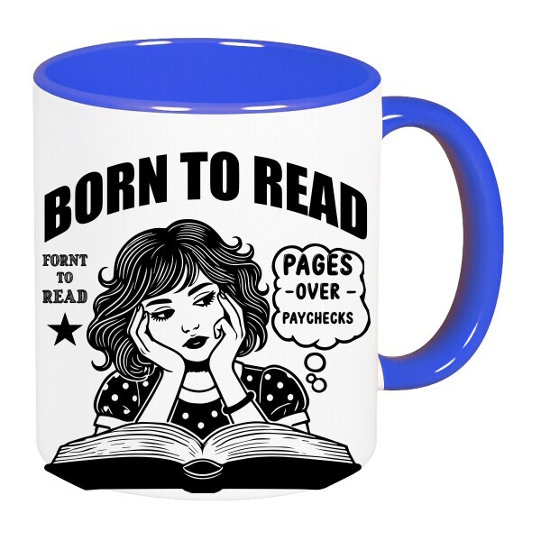 Színes fülű és belsejű bögre