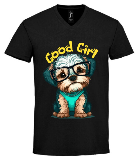 Unisex V nyakú póló