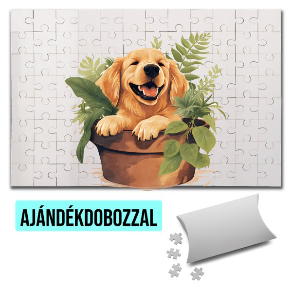 Puzzle - kirakó ajándékdobozzal