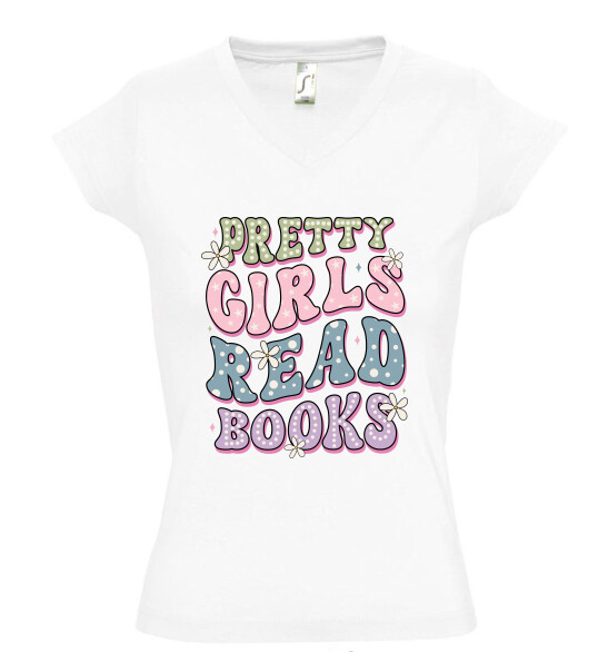 Női V nyakú póló