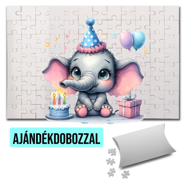Puzzle - kirakó ajándékdobozzal