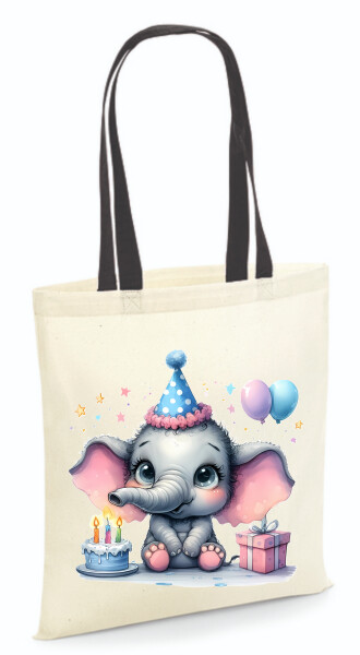 Vászontáska - színes fülű 