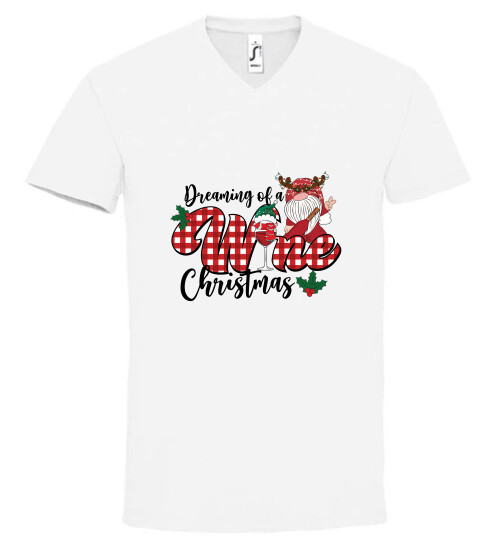 Unisex V nyakú póló