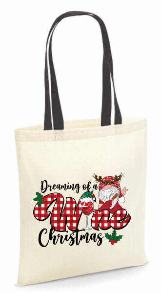 Vászontáska - színes fülű 