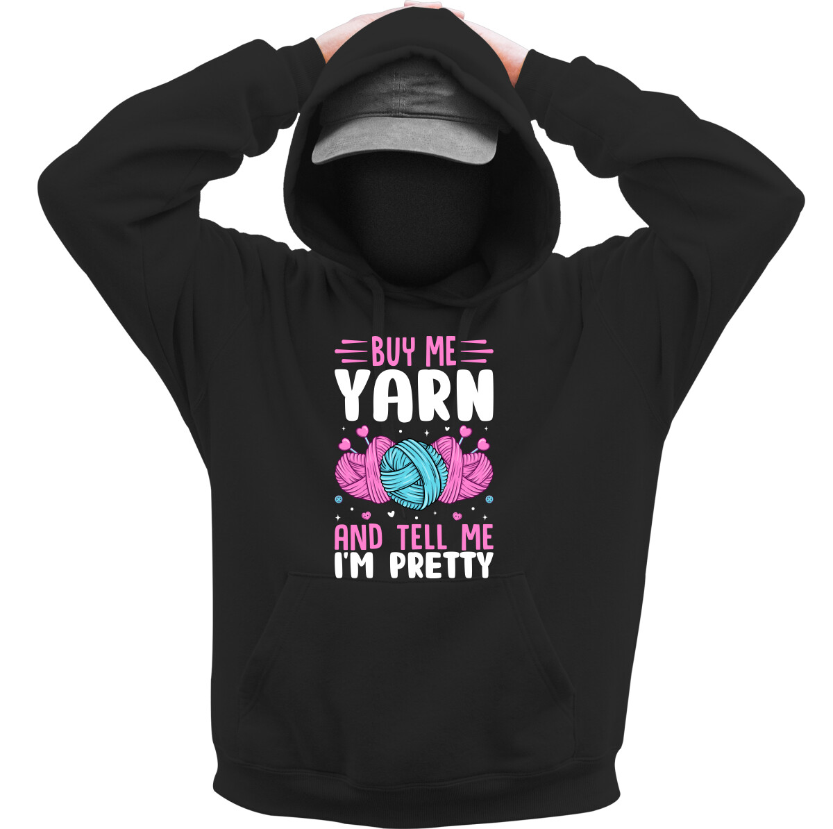 Kapucnis belebújós pulóver