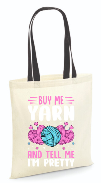 Vászontáska - színes fülű 