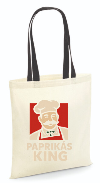 Vászontáska - színes fülű 