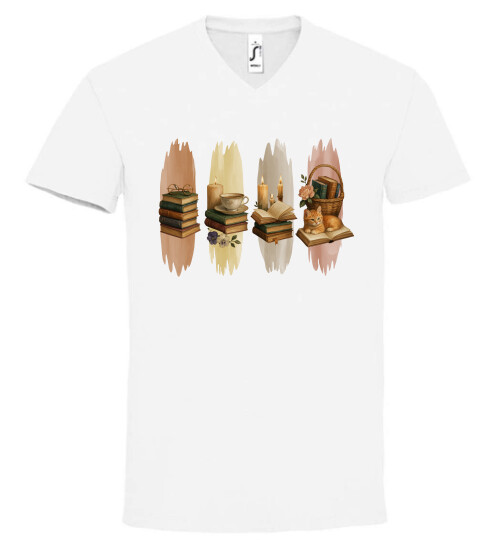 Unisex V nyakú póló