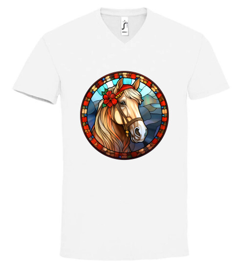 Unisex V nyakú póló