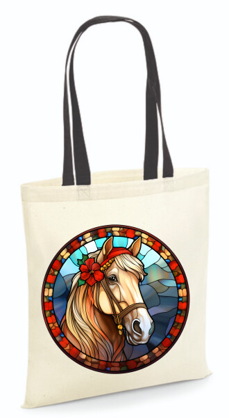 Vászontáska - színes fülű 