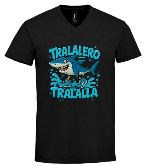 Unisex V nyakú póló