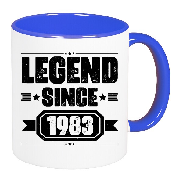 Színes fülű és belsejű bögre