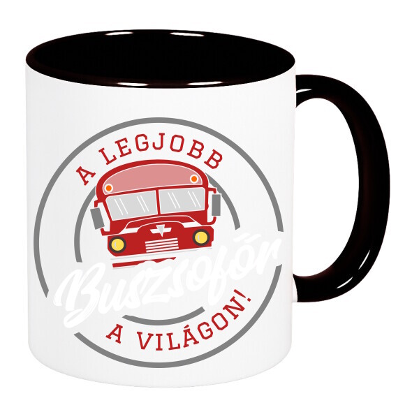 Színes fülű és belsejű bögre