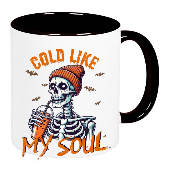 Színes fülű és belsejű bögre