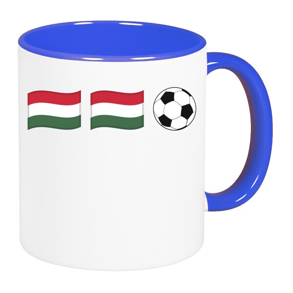 Színes fülű és belsejű bögre