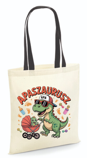 Vászontáska - színes fülű 