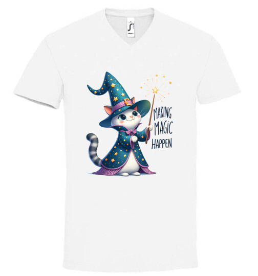 Unisex V nyakú póló