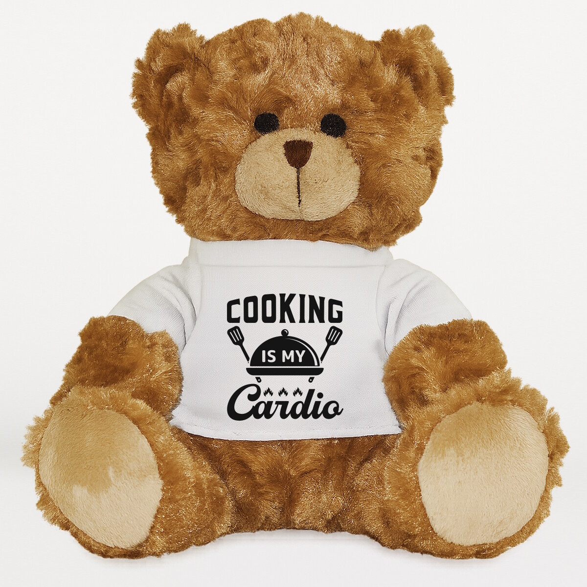 Plüssmaci egyedi pólóval