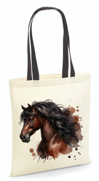 Vászontáska - színes fülű 