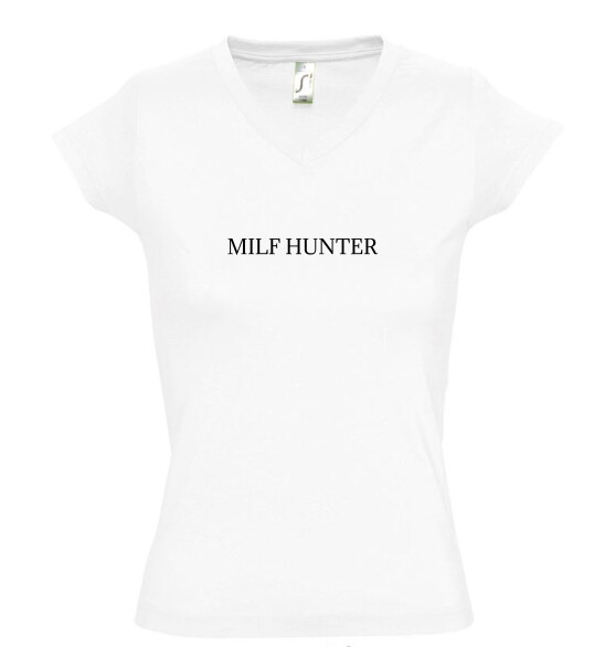 Női V nyakú póló