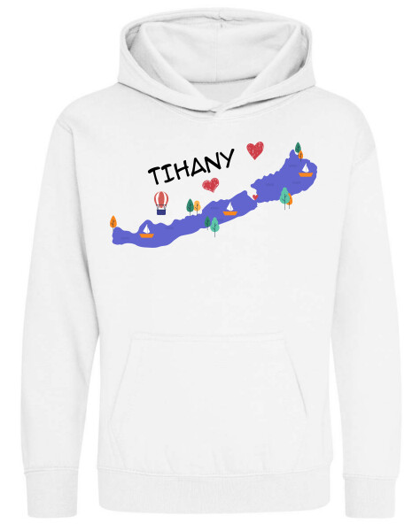 Kapucnis belebújós gyerek pulóver