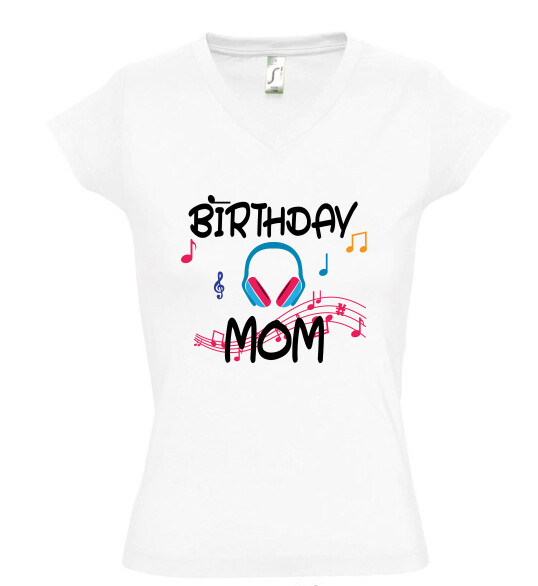 Női V nyakú póló