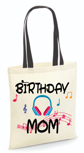 Vászontáska - színes fülű 