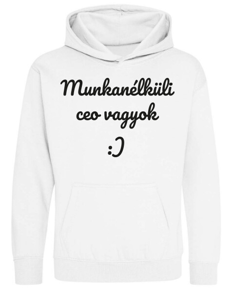 Kapucnis belebújós gyerek pulóver