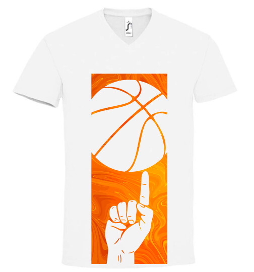 Unisex V nyakú póló