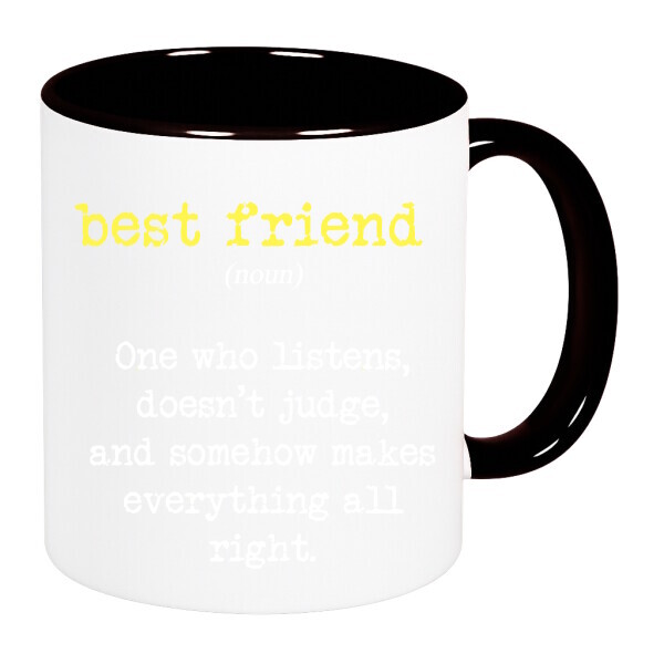 Színes fülű és belsejű bögre