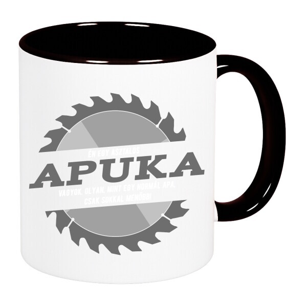 Színes fülű és belsejű bögre