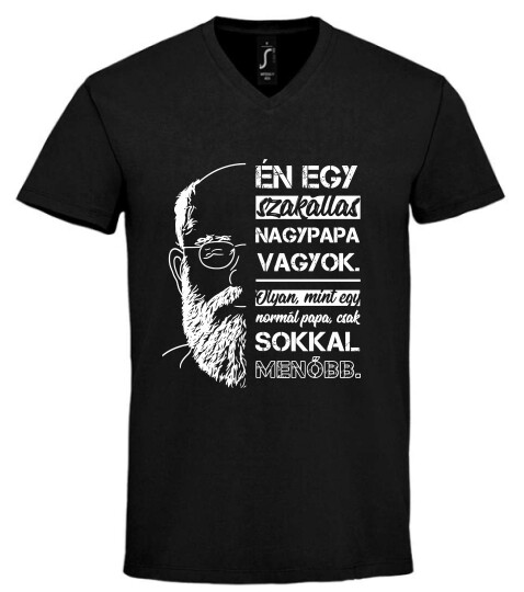 Unisex V nyakú póló