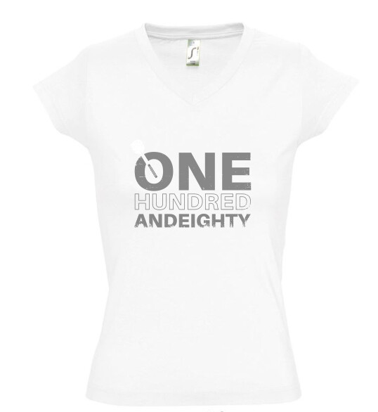 Női V nyakú póló