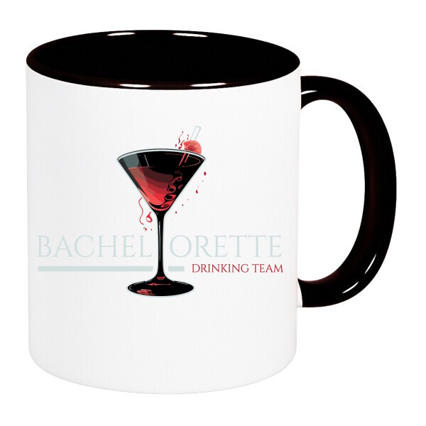 Színes fülű és belsejű bögre