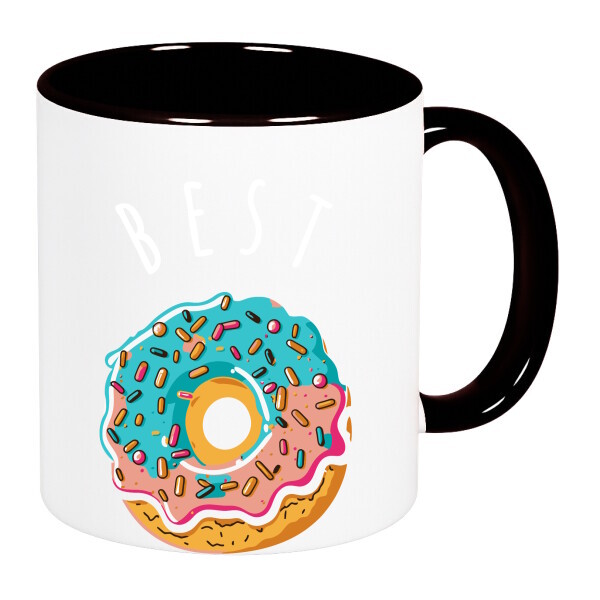 Színes fülű és belsejű bögre