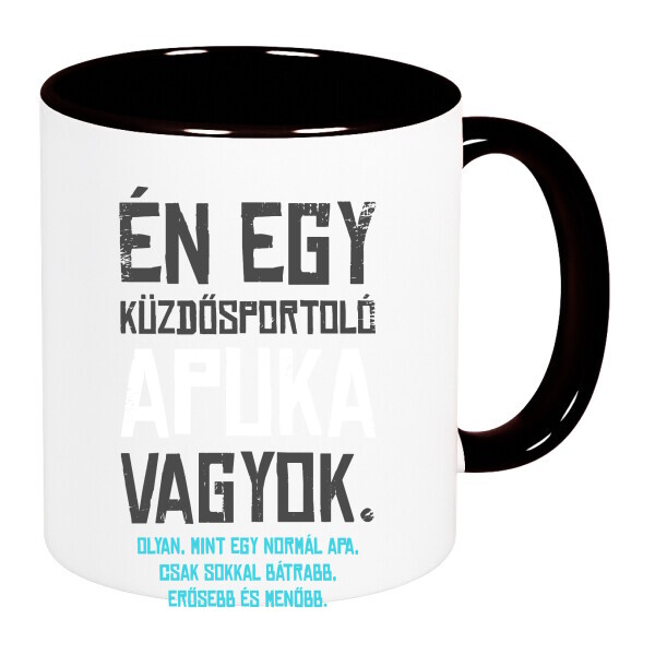 Színes fülű és belsejű bögre