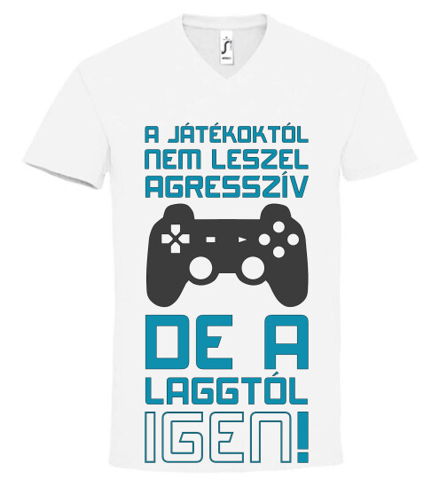 Unisex V nyakú póló