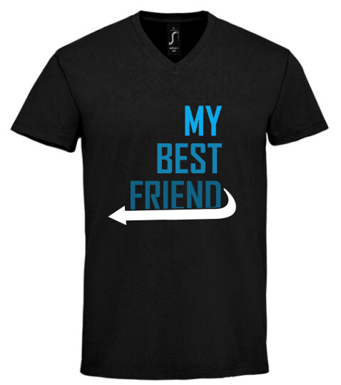 Unisex V nyakú póló