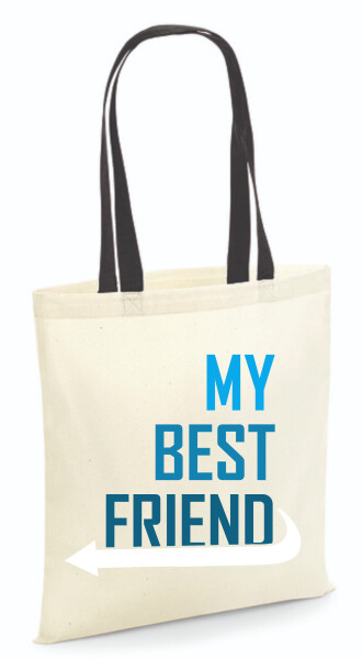 Vászontáska - színes fülű 