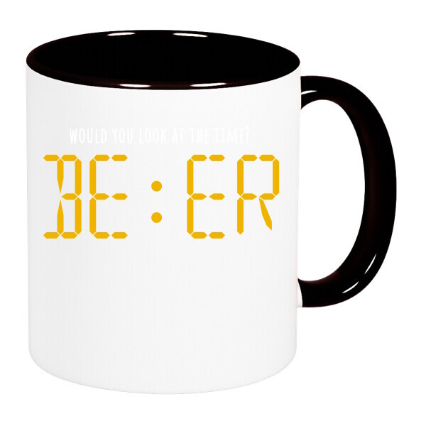 Színes fülű és belsejű bögre