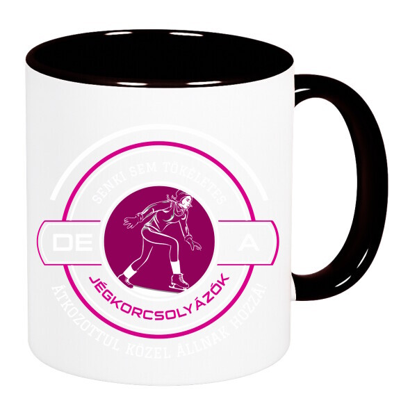 Színes fülű és belsejű bögre