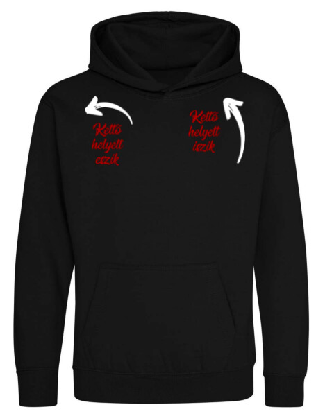 Kapucnis belebújós gyerek pulóver