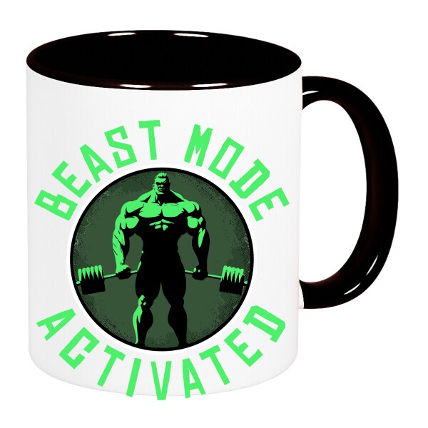 Színes fülű és belsejű bögre