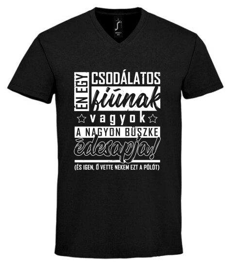 Unisex V nyakú póló