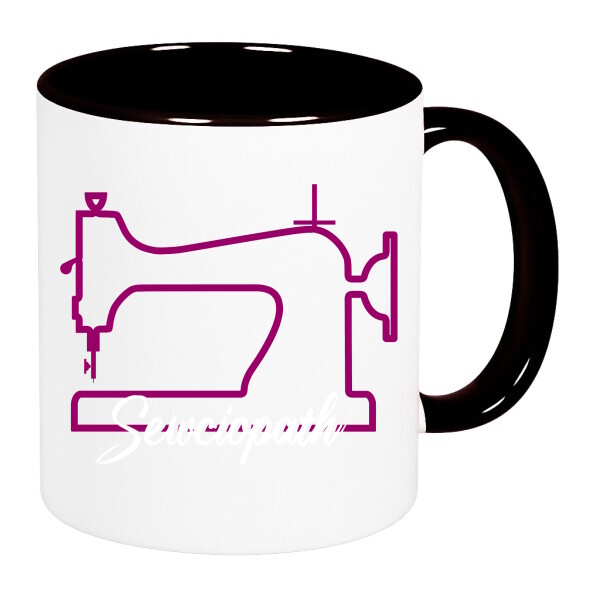 Színes fülű és belsejű bögre