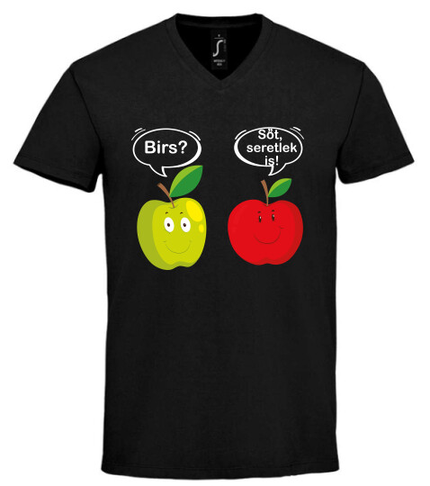 Unisex V nyakú póló