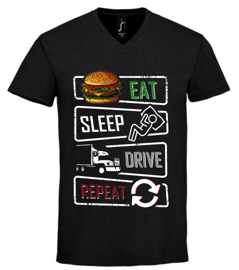 Unisex V nyakú póló